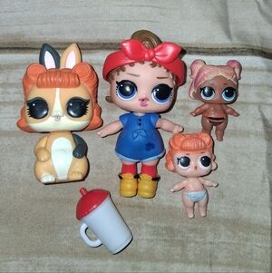 L.O.L. Surprise! Doll Set with Red and Blue Outfits